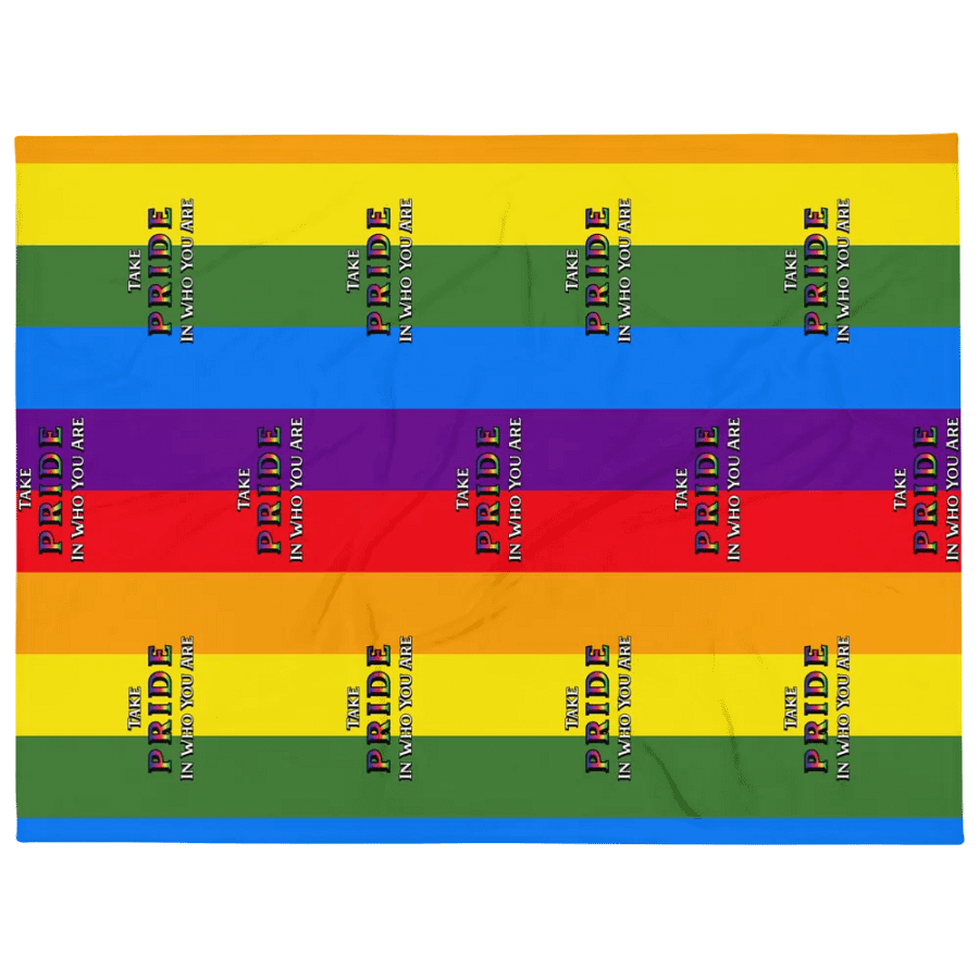 Pride Rainbow Throw Blanket product image (1)