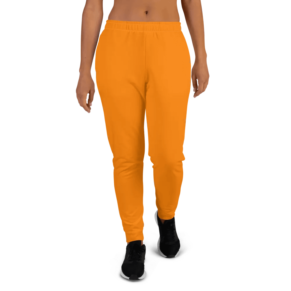 Plain Color Orange Joggers product image (1)