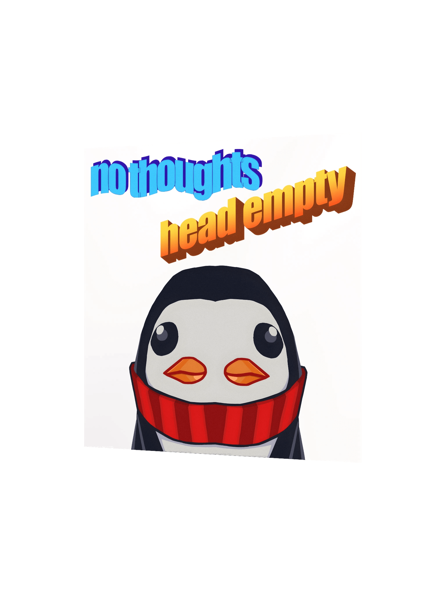 No Thoughts Head Empty Poster product image (2)