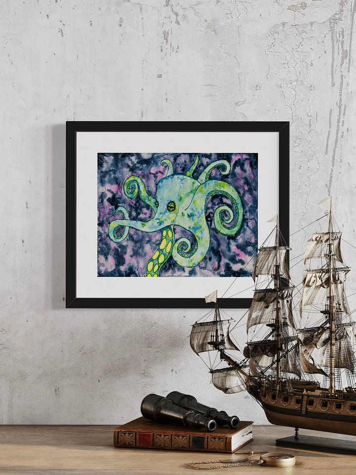 Watercolor Octopus Print product image (2)