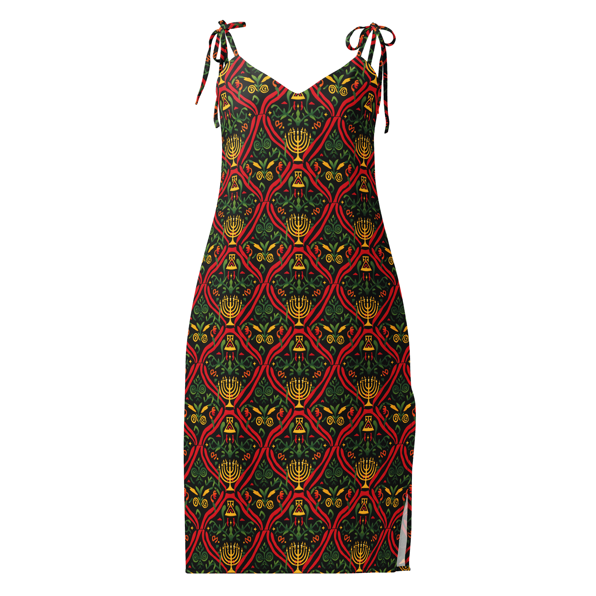 Heritage & Grace: Kwanzaa Kinara Slip Dress product image (3)