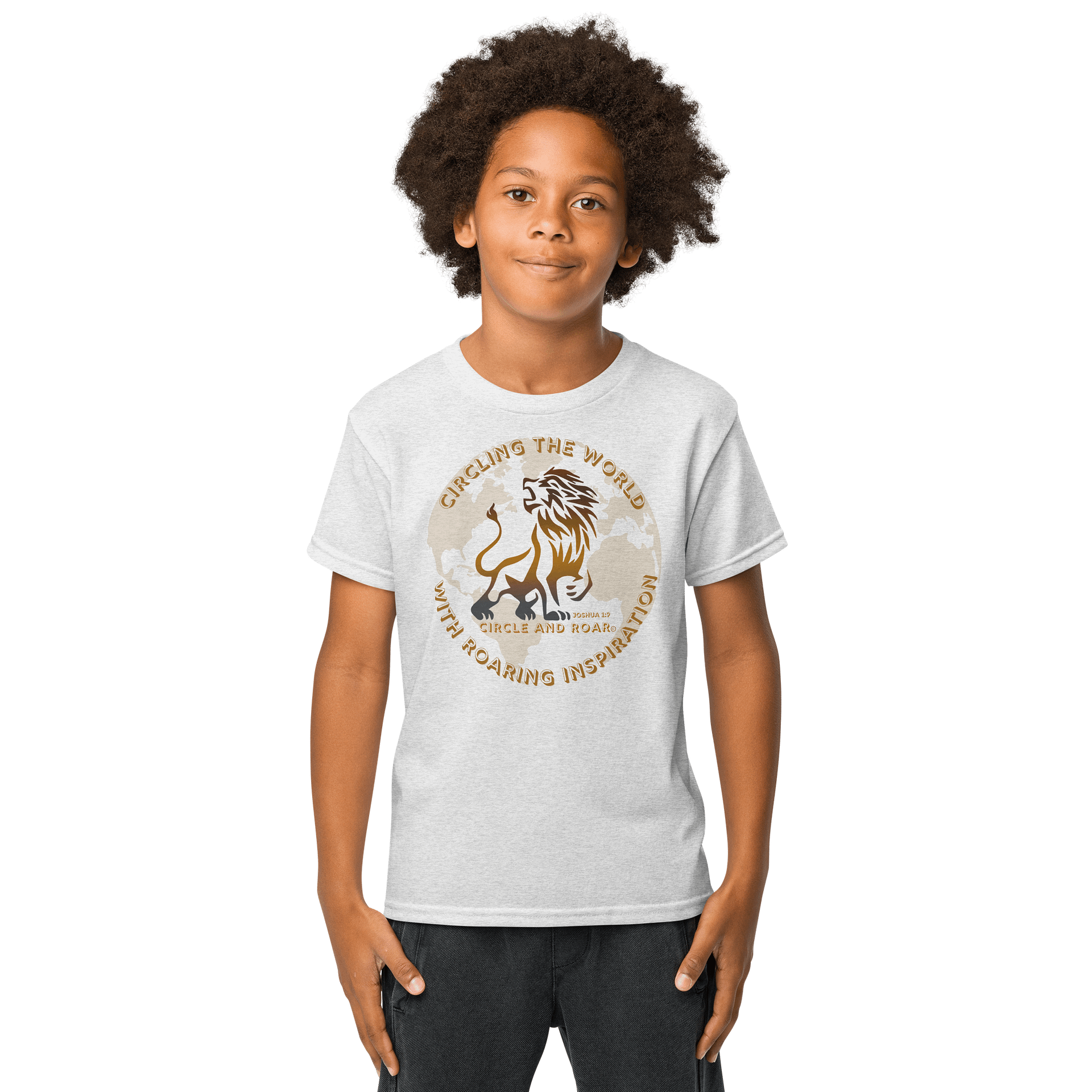 Circle and Roar Lion Youth T-Shirt product image (4)