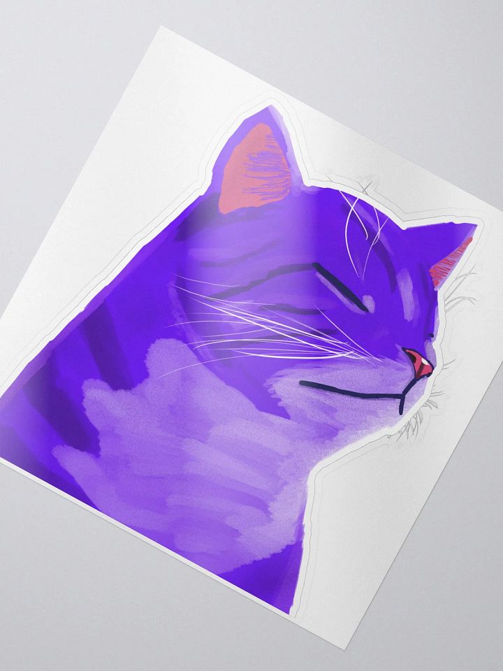 Grape Cat Sticker product image (2)