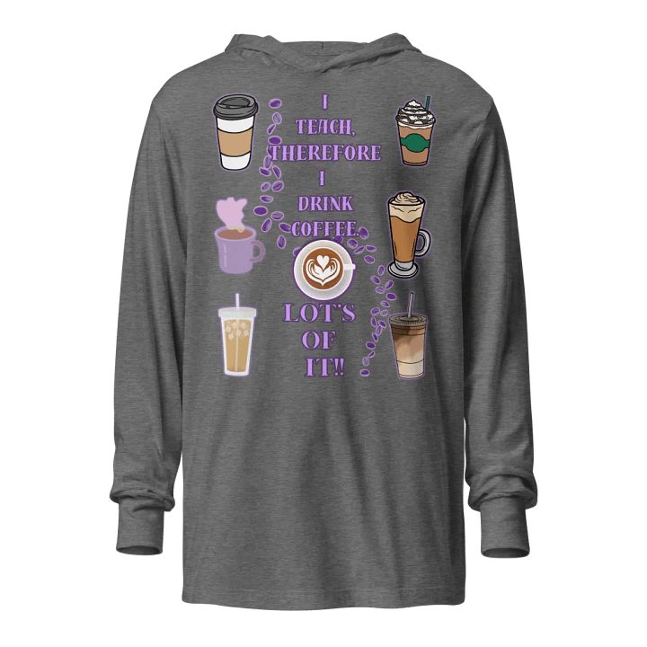 Teachers Coffee break hooded tee product image (1)