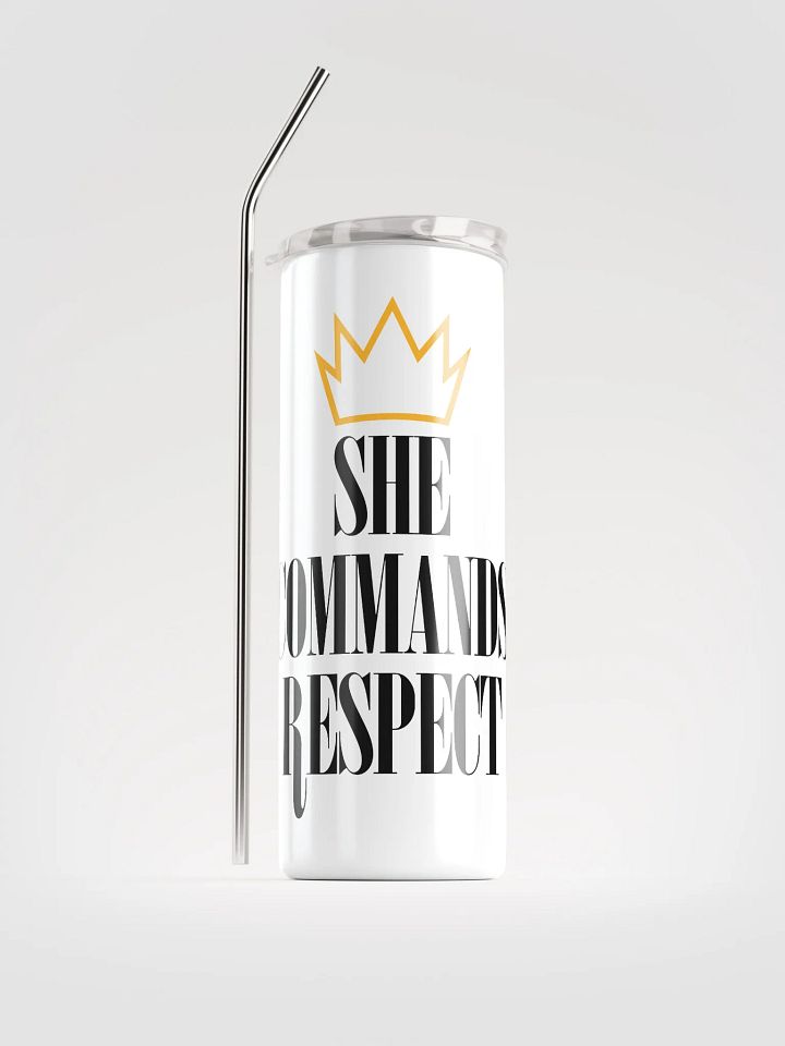 She Commands Respect Stainless Steel Tumbler product image (1)