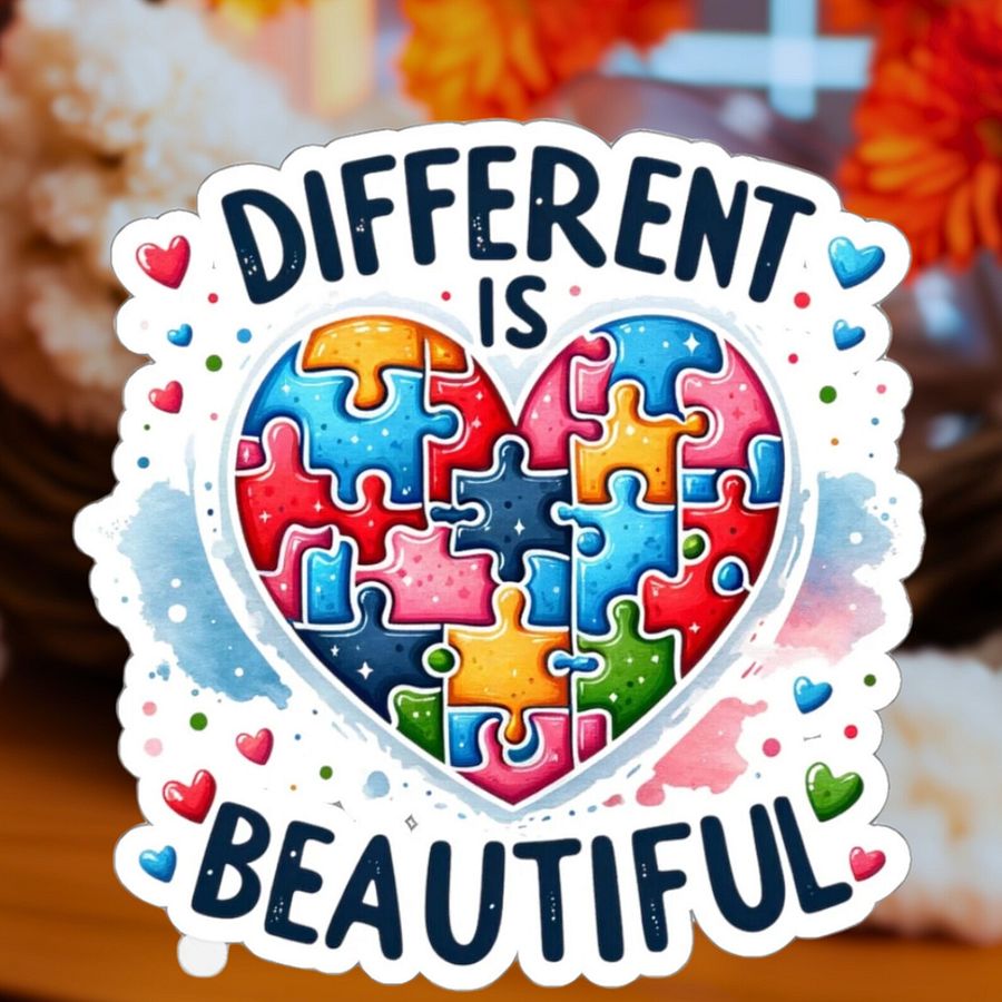 Different Is Beautiful Sticker product image (1)
