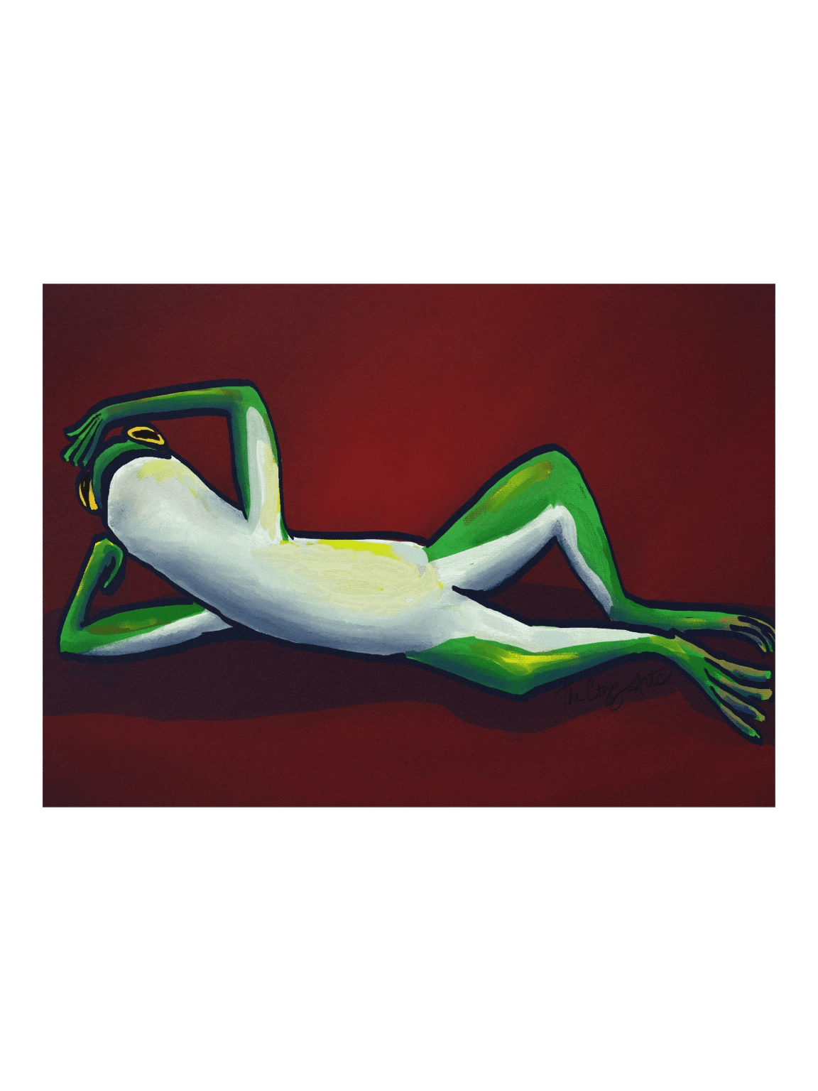 Reclining Frog Print product image (3)