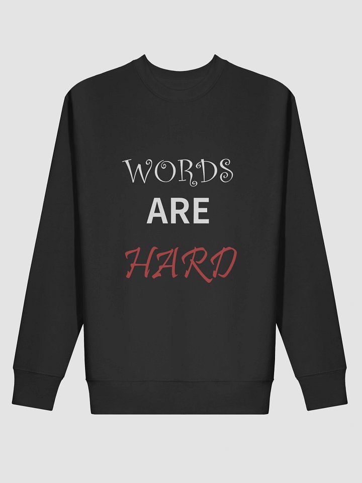 Words Are Hard Hoodie product image (2)