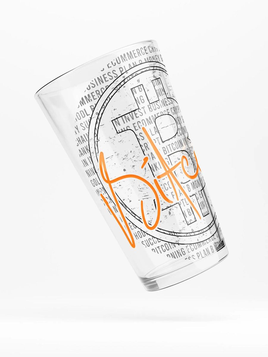 Bitcoin Symbol Shaker Pint Glass product image (5)