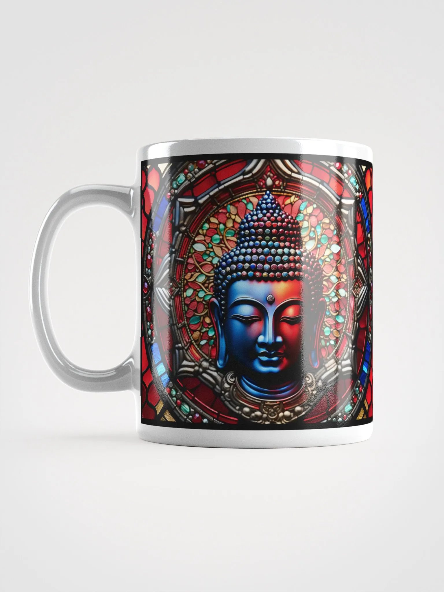 #002 Yin Yang Buddha Stained Glass Mug product image (16)