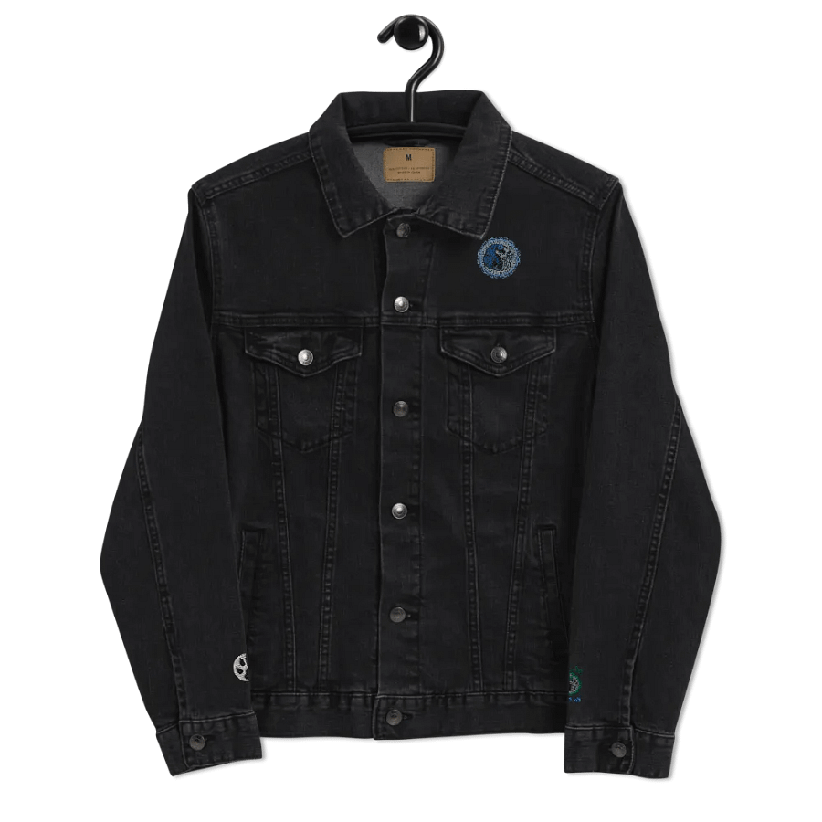 Norse Dragon Rune Emblem Denim Jacket product image (15)