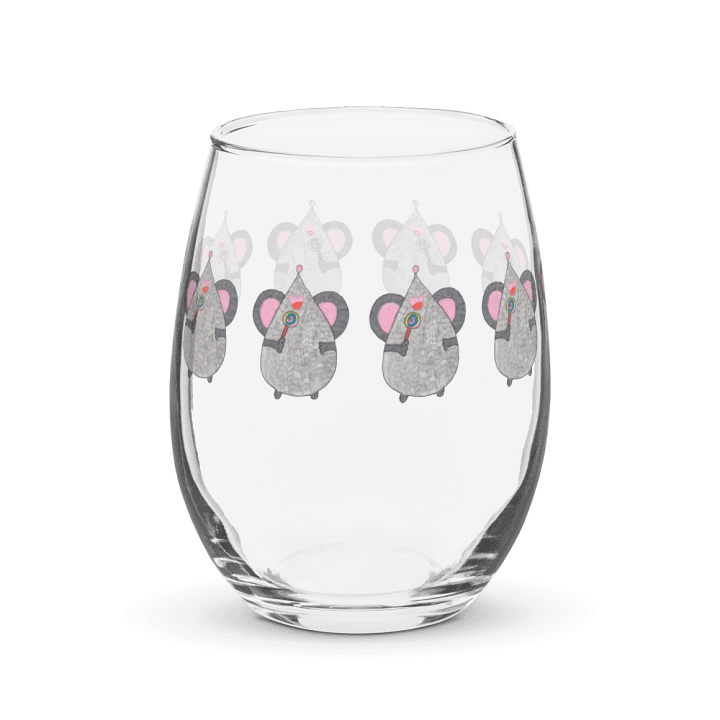 Lollipop mouse Stemless Wine Glass product image (1)