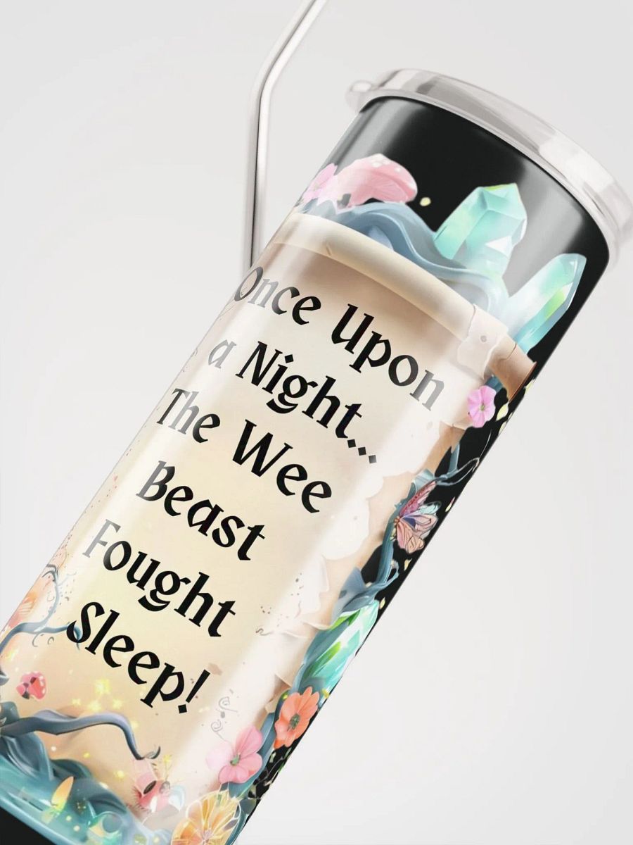 Funny Mom Tumbler – ‘Once Upon A Night… The Wee Beast Fought Sleep!’ Insulated Cup for Tired Moms product image (4)