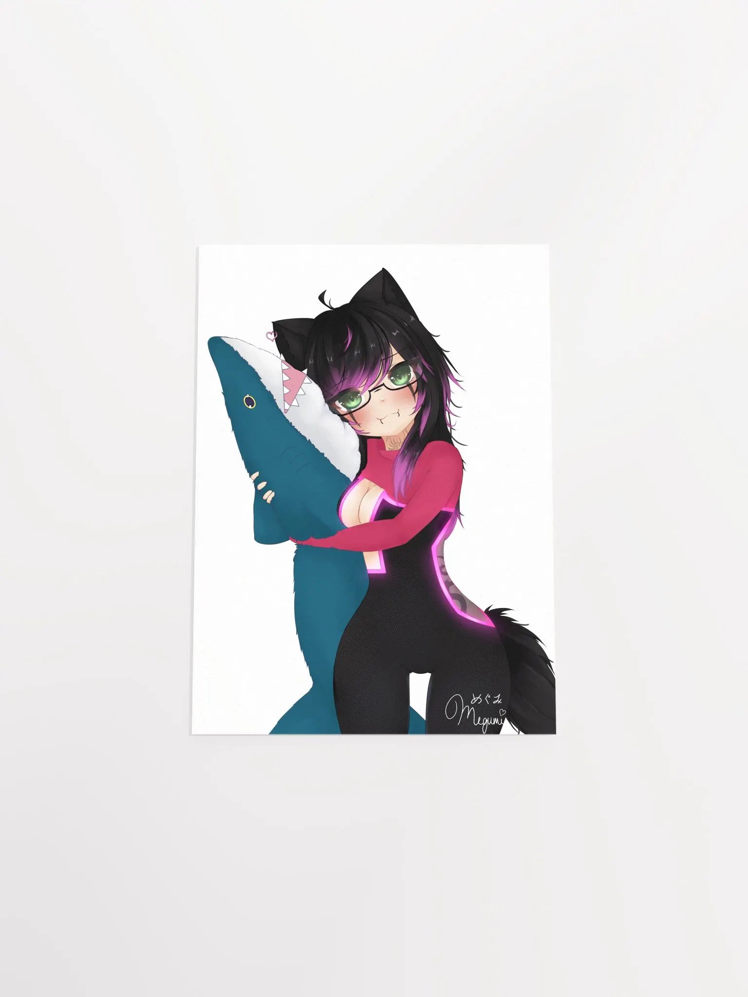 DJ Megu and Blåhaj Poster product image (4)