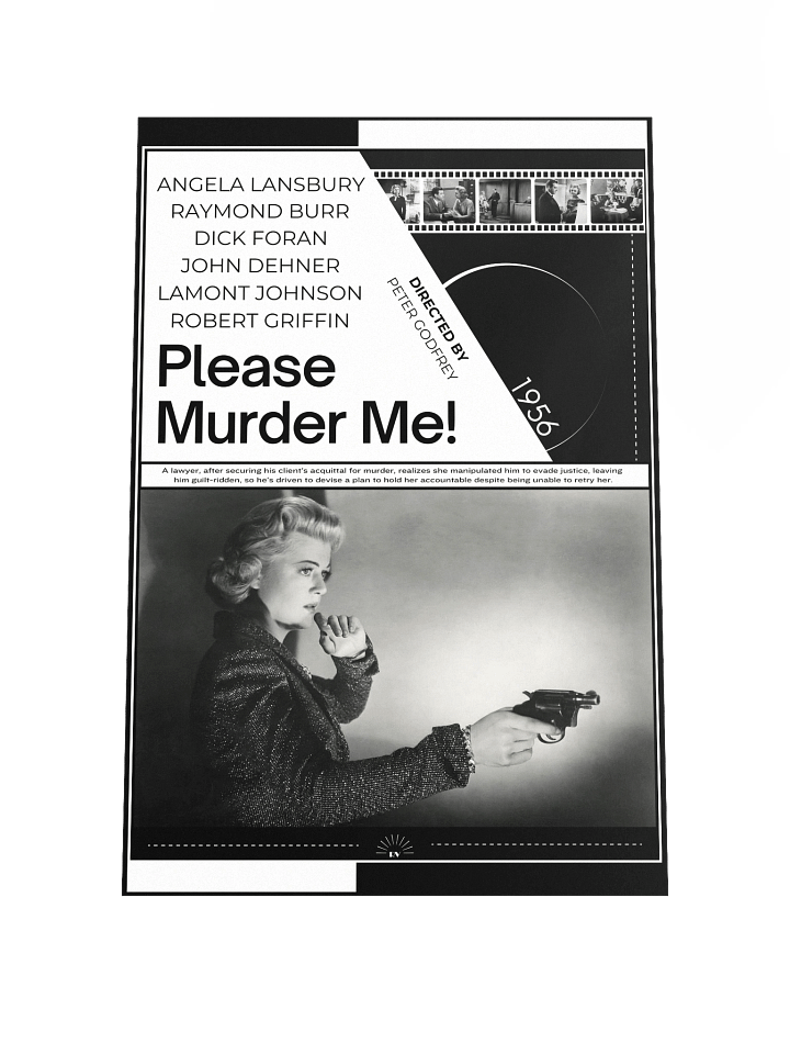 Please Murder Me! with Raymond Burr and Angela Lansbury 1956 | Movie Poster | 12x18 Wall Art product image (1)