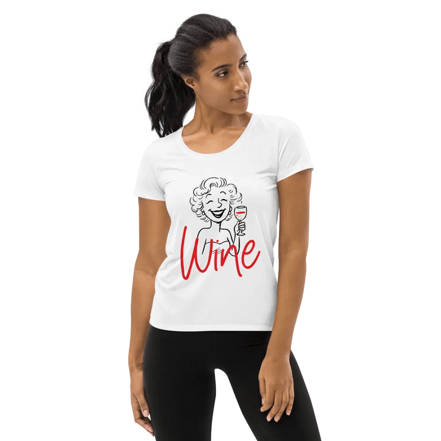 Heartfelt Wine All-Over Athletic Tee product image (1)