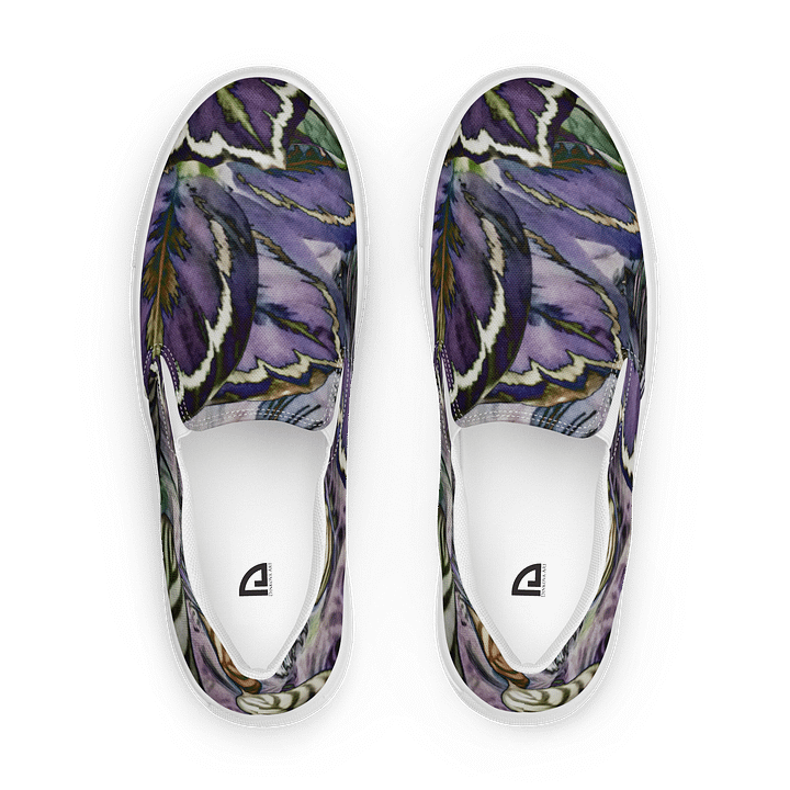 Purple Leaves Canvas Shoes product image (1)