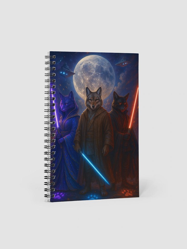 "Forcebound Pawprints" Spiral Notebook product image (1)