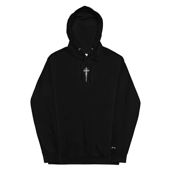 White Crusifix Basic Hoodie product image (2)