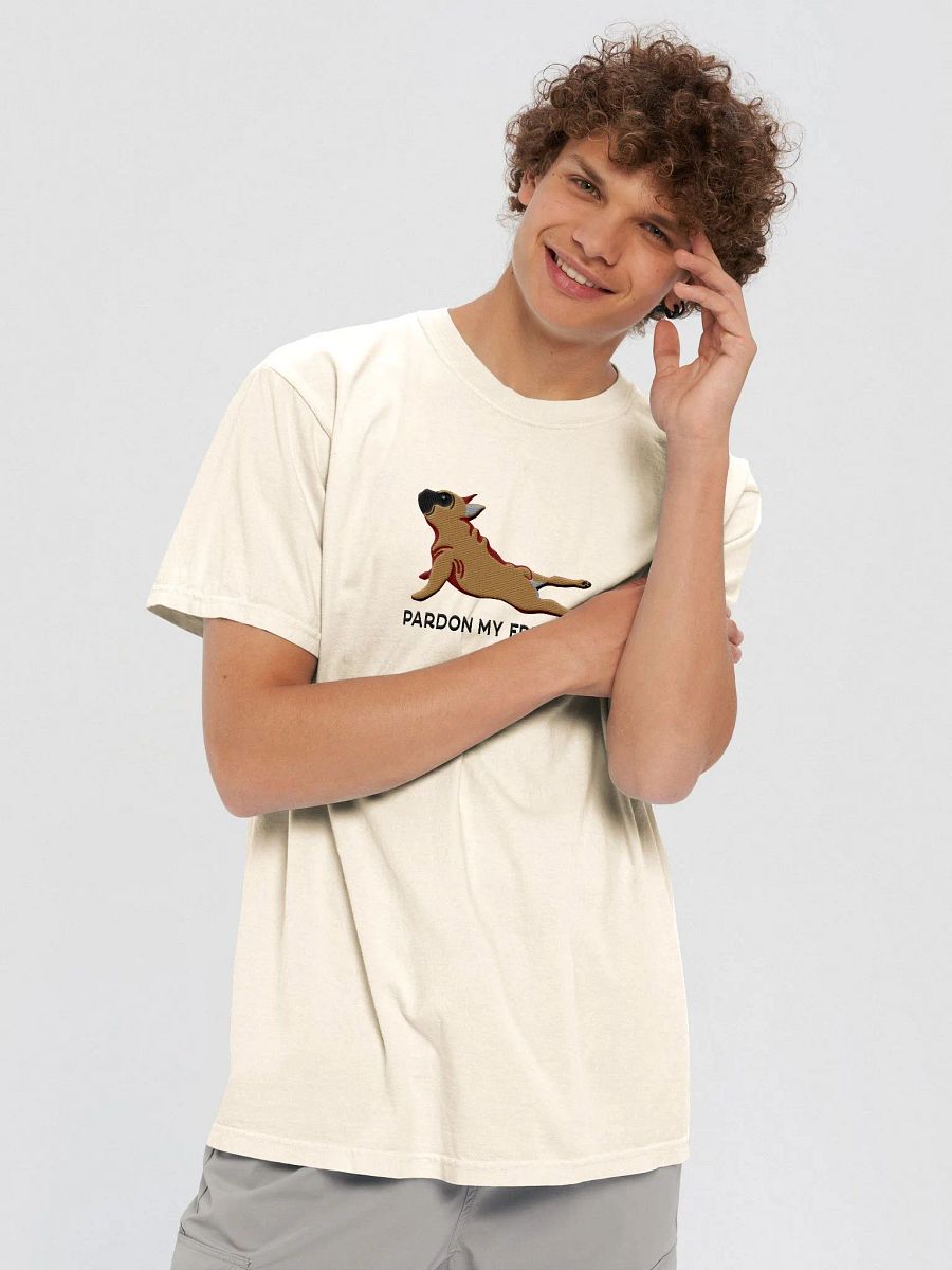 Pardon My Frenchie T-Shirt(Embroidered) of a French Bulldog product image (9)