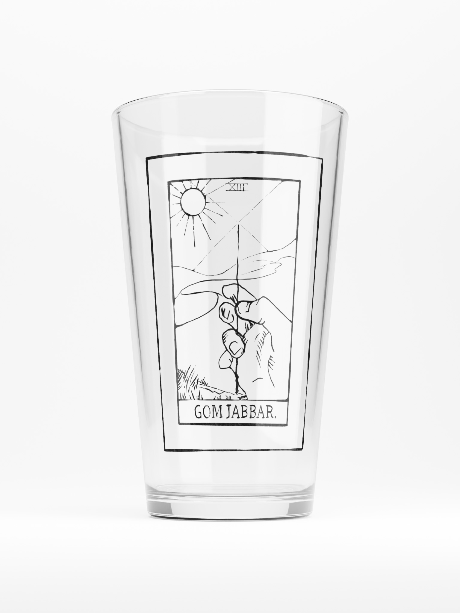 Gom Jabbar Tarot Pint Glass product image (1)