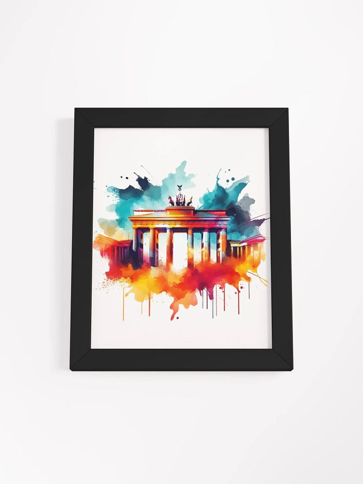 Framed High-Quality Matte Poster (in) | AI Design: Berlin Cityscape Creations product image (1)