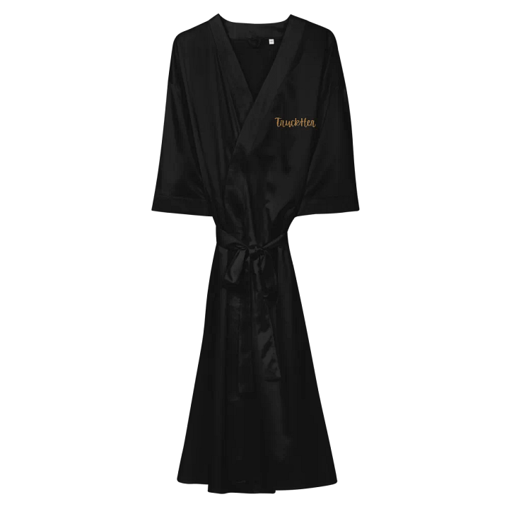 TruckHer Embroidered Satin Bath Robe product image (2)