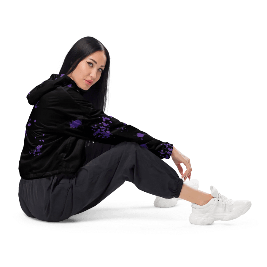 Bloody Midnight Spook Crop Hoodie Windbreaker product image (5)