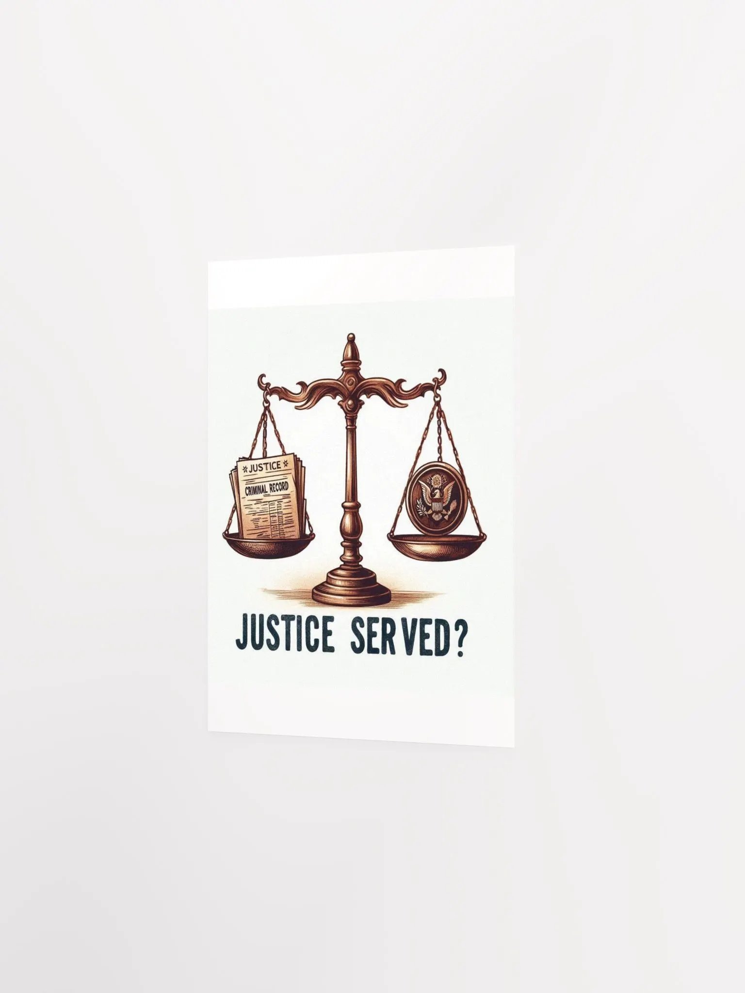 Justice Served? Balance Scale Matte Poster product image (2)