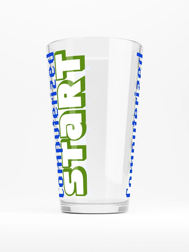 Computerized Start™ Vertical Logos Shaker Pint Glass product image (2)