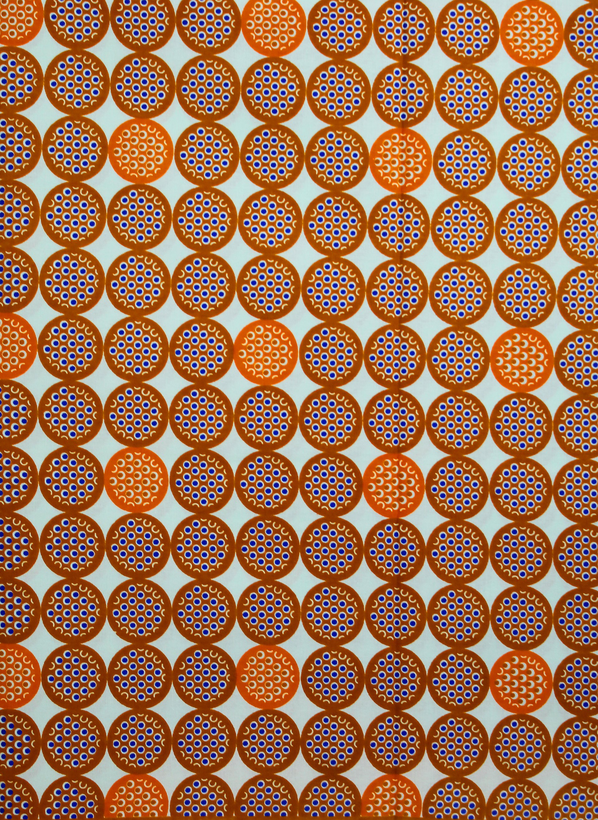 Tessuto Africano Wax Print - Design Optical Geometrico - cod.566/B product image (1)
