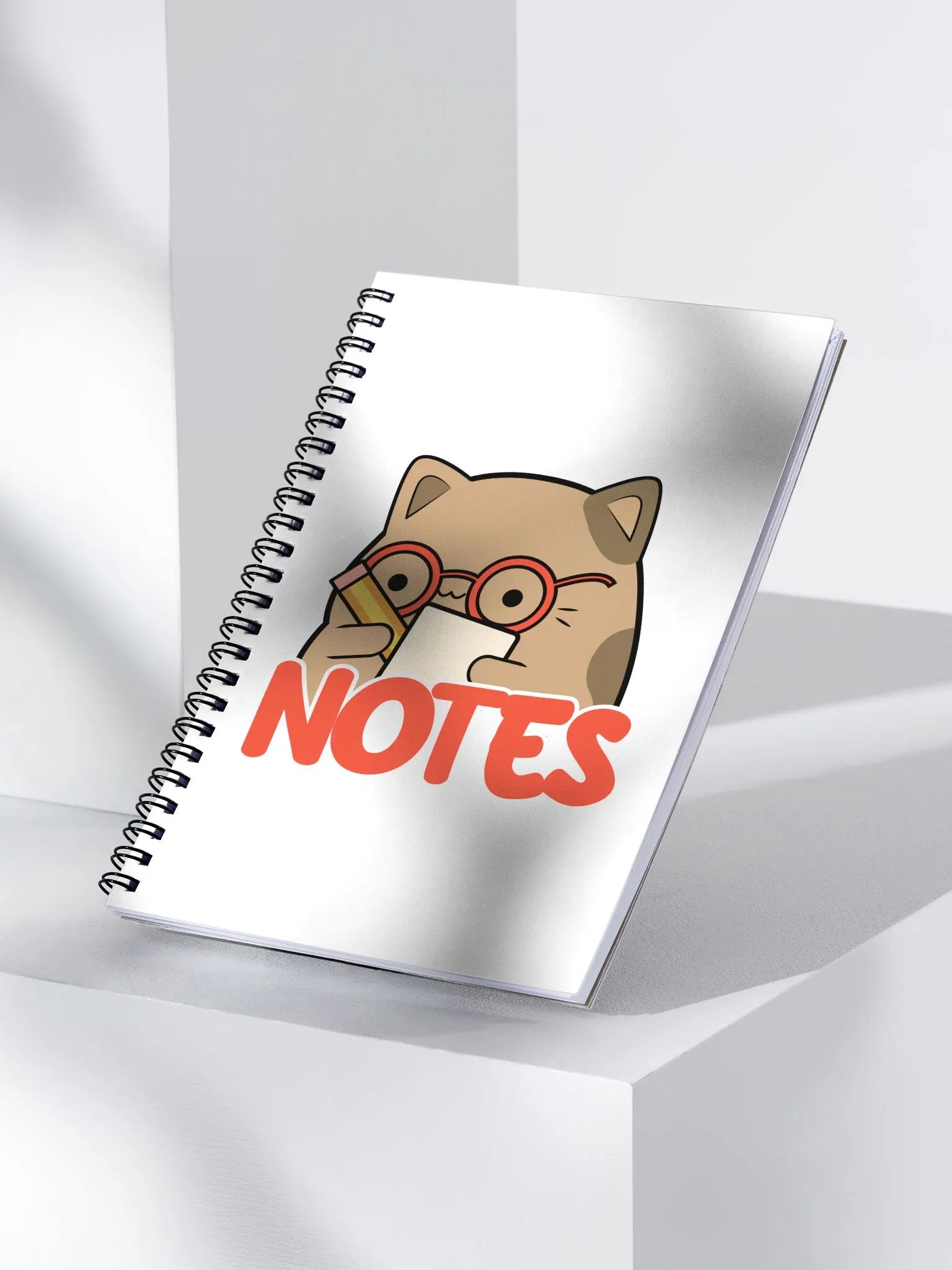 Potato Cat spiral notebook - White product image (3)