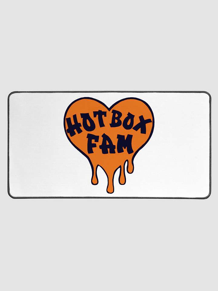 HOT BOX FAM ORANGE LOGO DESK MAT product image (1)