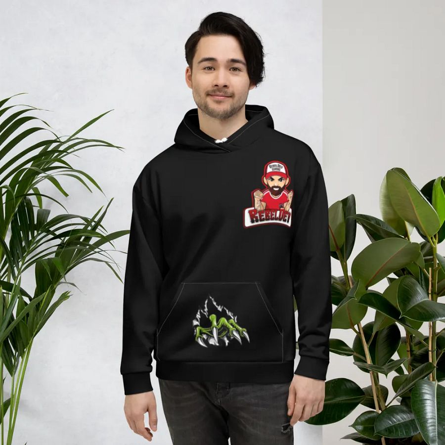 RebelDev black hoodie product image (3)