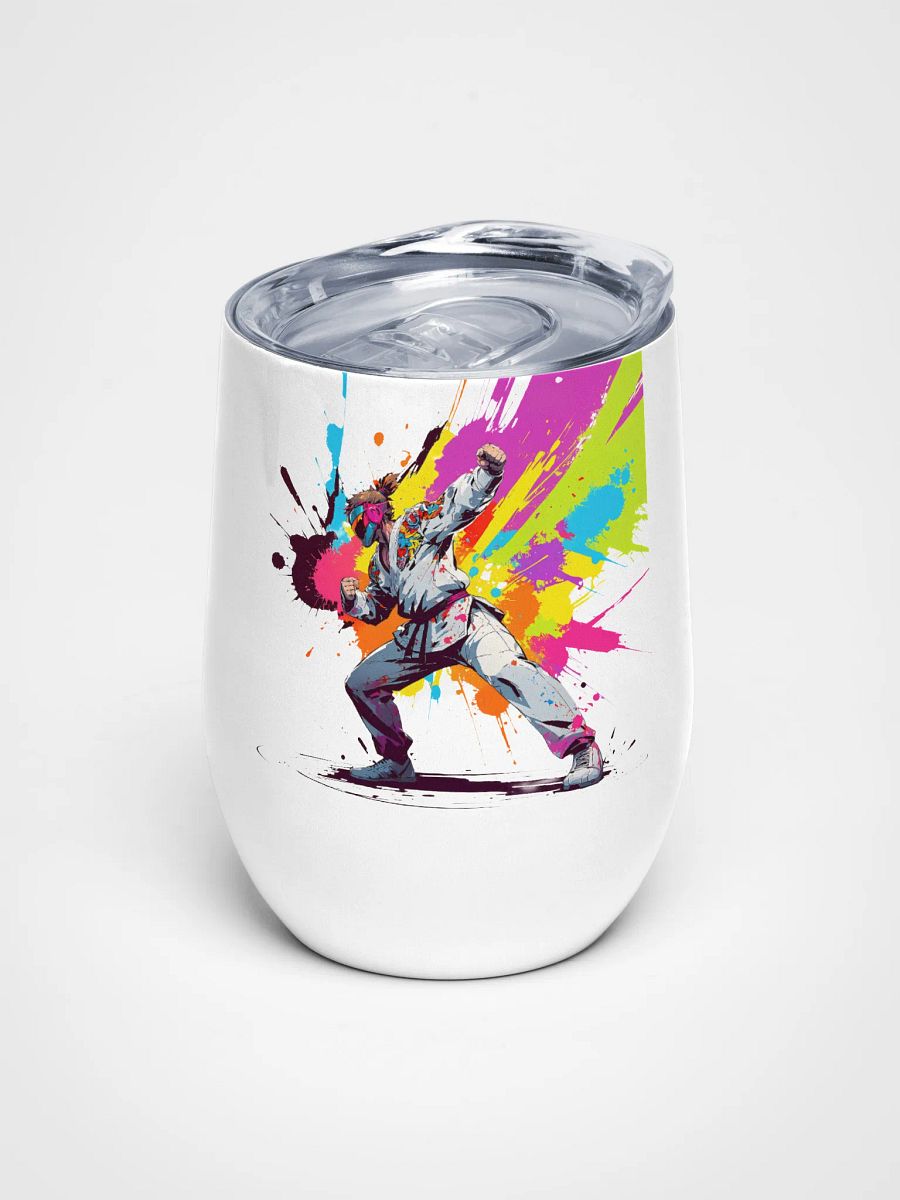 Wine Tumbler ( D_0144_Color Kick Taekwondo Boy of the Streets ) product image (1)