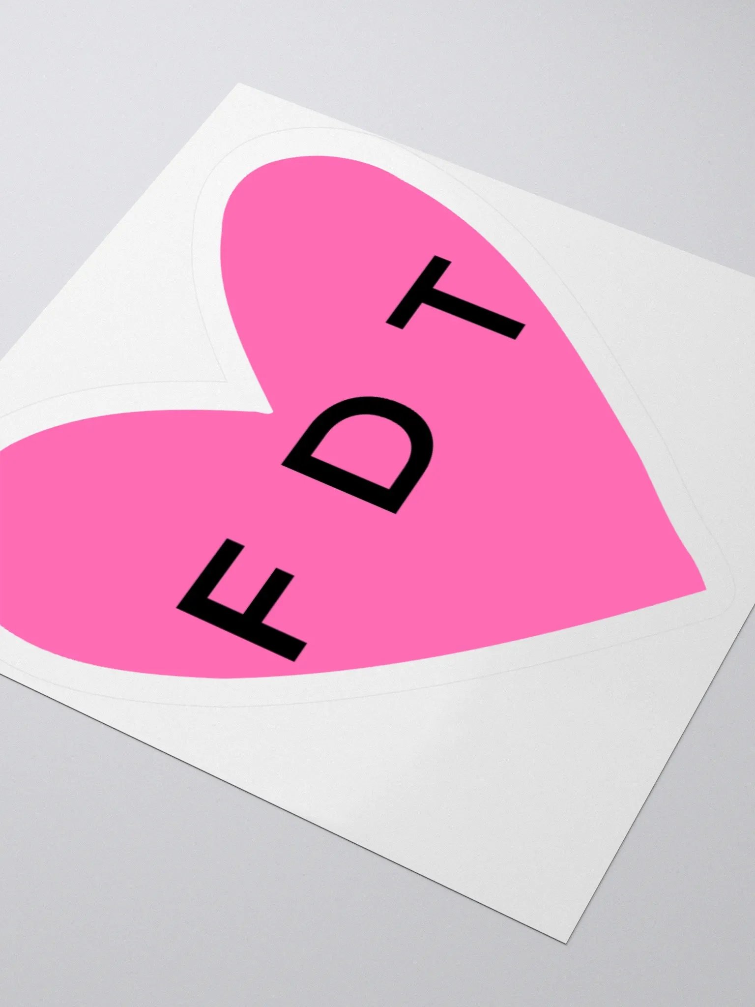 Hot Pink FDT Sticker. product image (9)