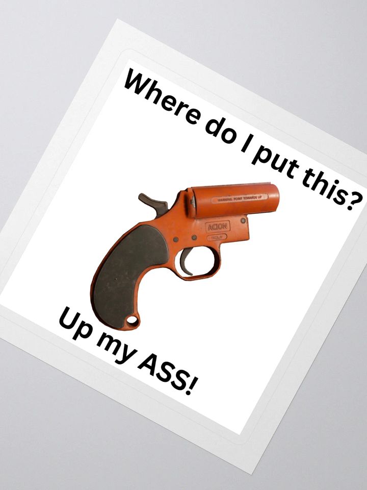 Flare Gun Ass Sticker product image (2)