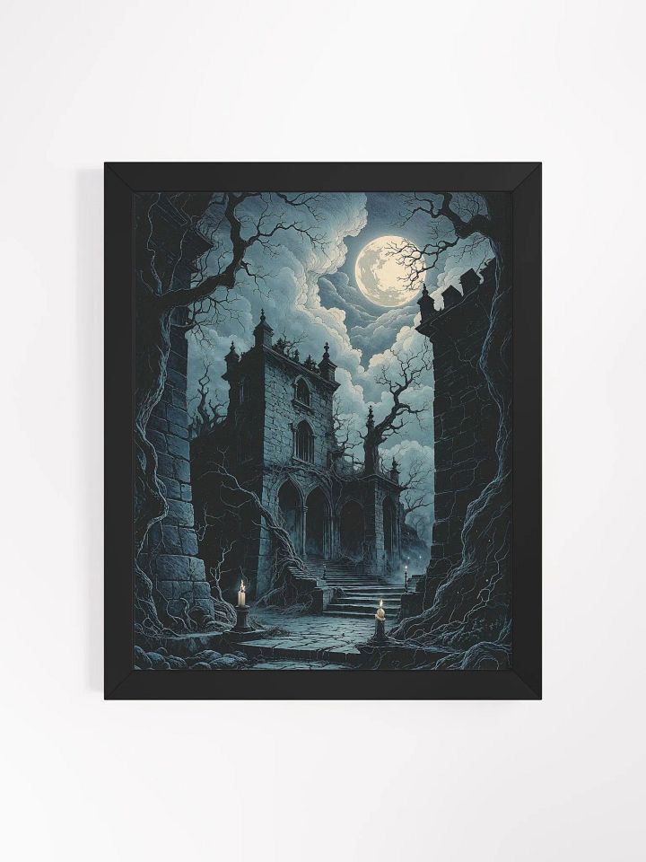 Moonlit Gothic Ruin Framed Print product image (1)