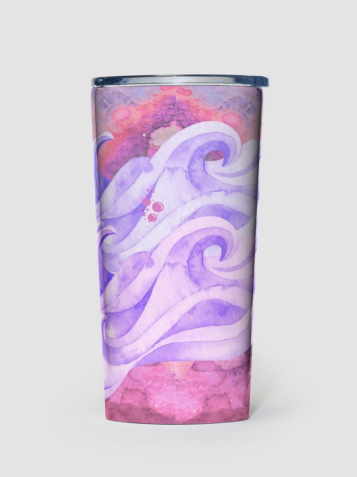 soft pink watercolor Waves 20oz Tumbler gift for friends artists moms product image (1)