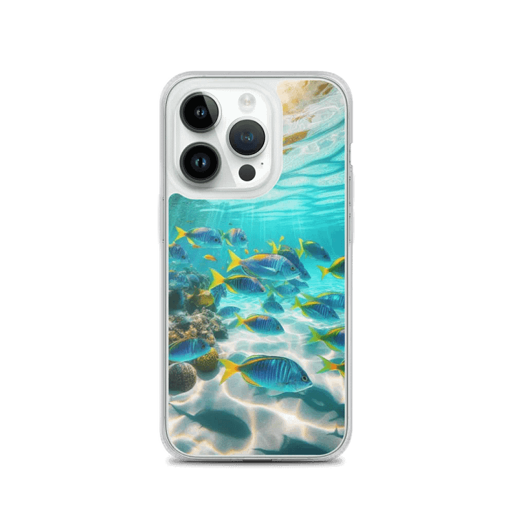 Oceanic Dreams iPhone® Clear Case | AI Design underwater beauty of the sea beach product image (3)