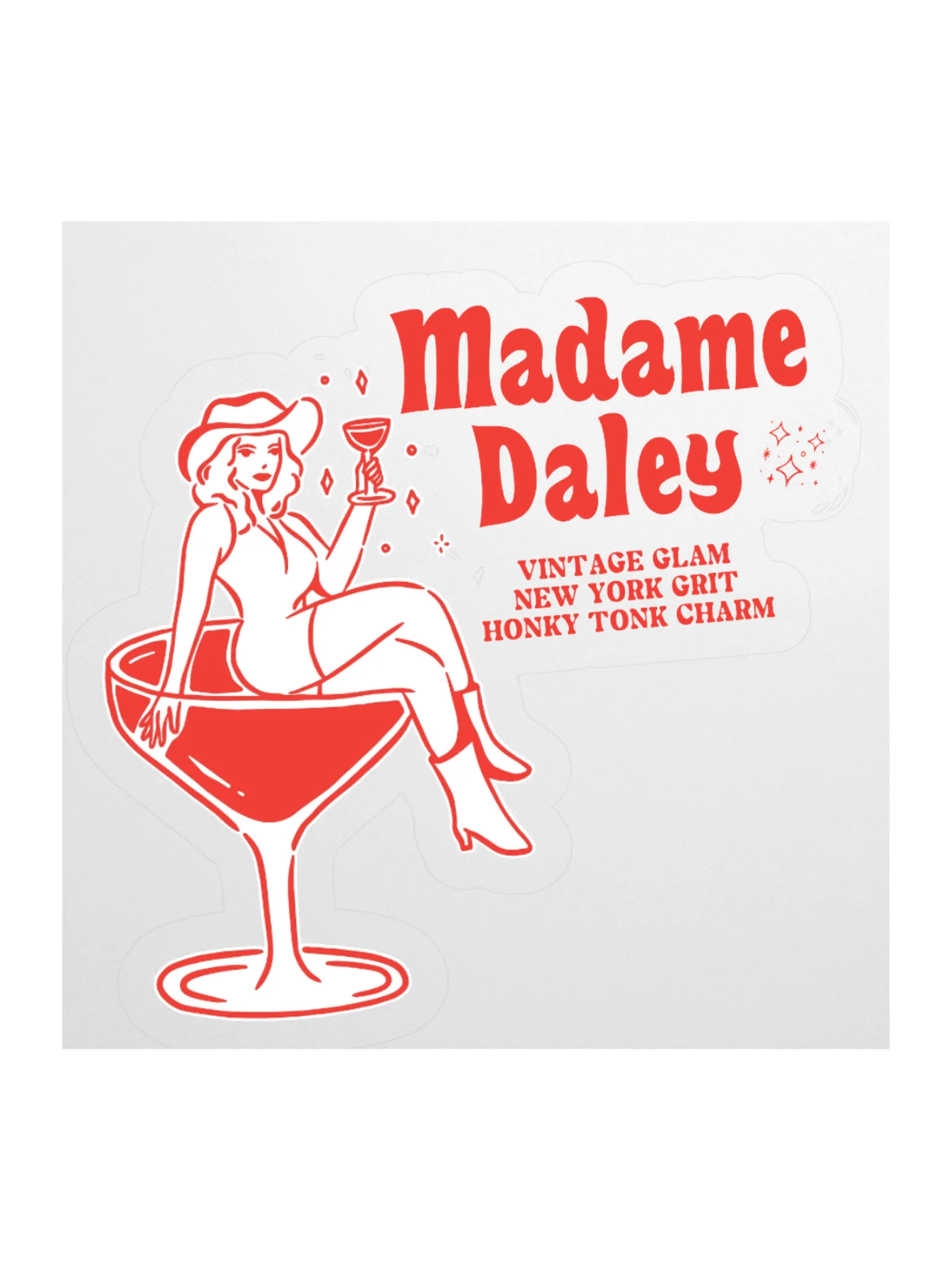 Die-cut Sticker: Cheers Darlin' product image (2)