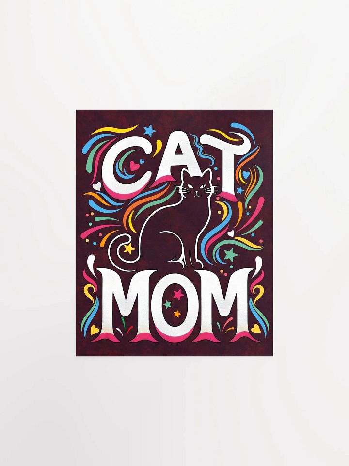 Cat Mom Vibes Poster product image (1)