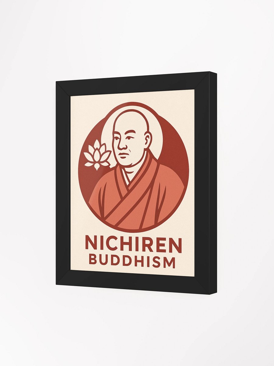 Nichiren Buddhism Framed Poster – Sacred Minimalist Portrait for Devotees product image (40)