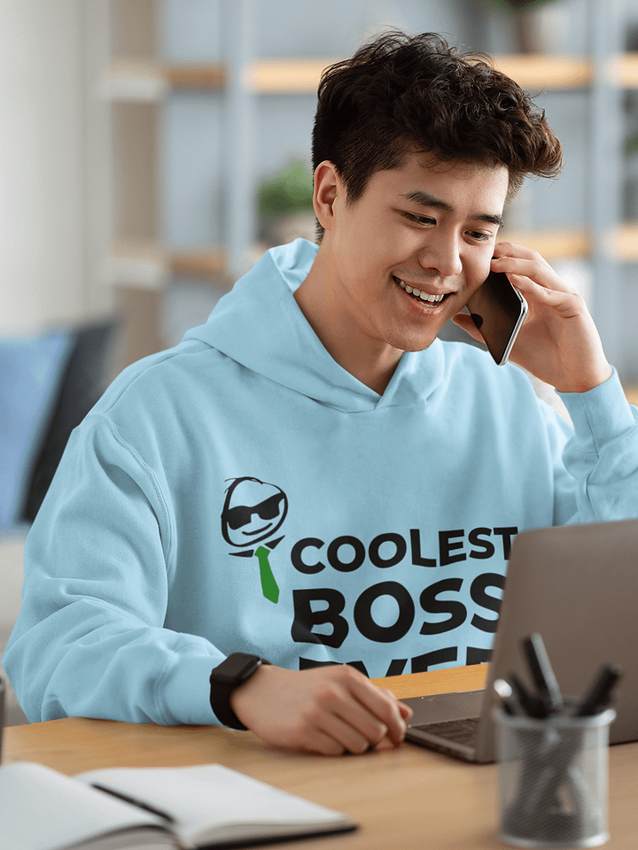 Coolest Boss Ever | Cotton Heritage Unisex Premium Hoodie | Ultimate Comfort & Style product image (2)