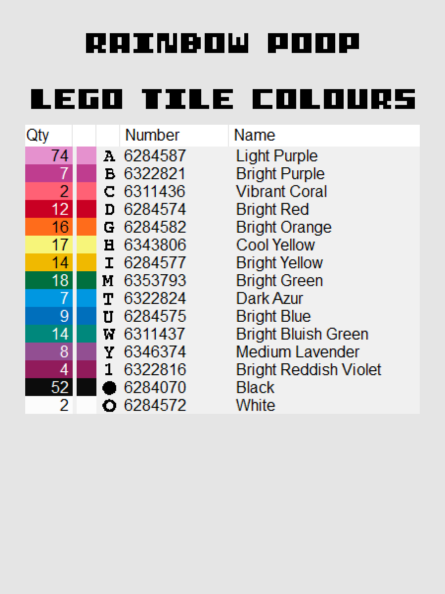 Rainbow Poop Pixel Art product image (5)