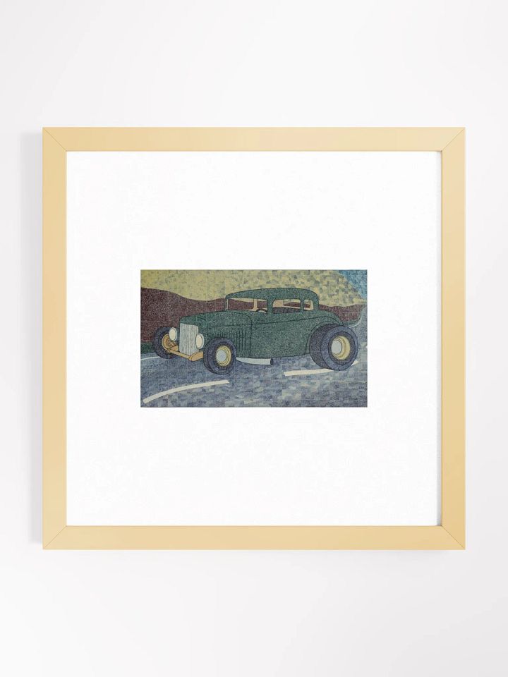 Green Hotrod Print Framed product image (2)