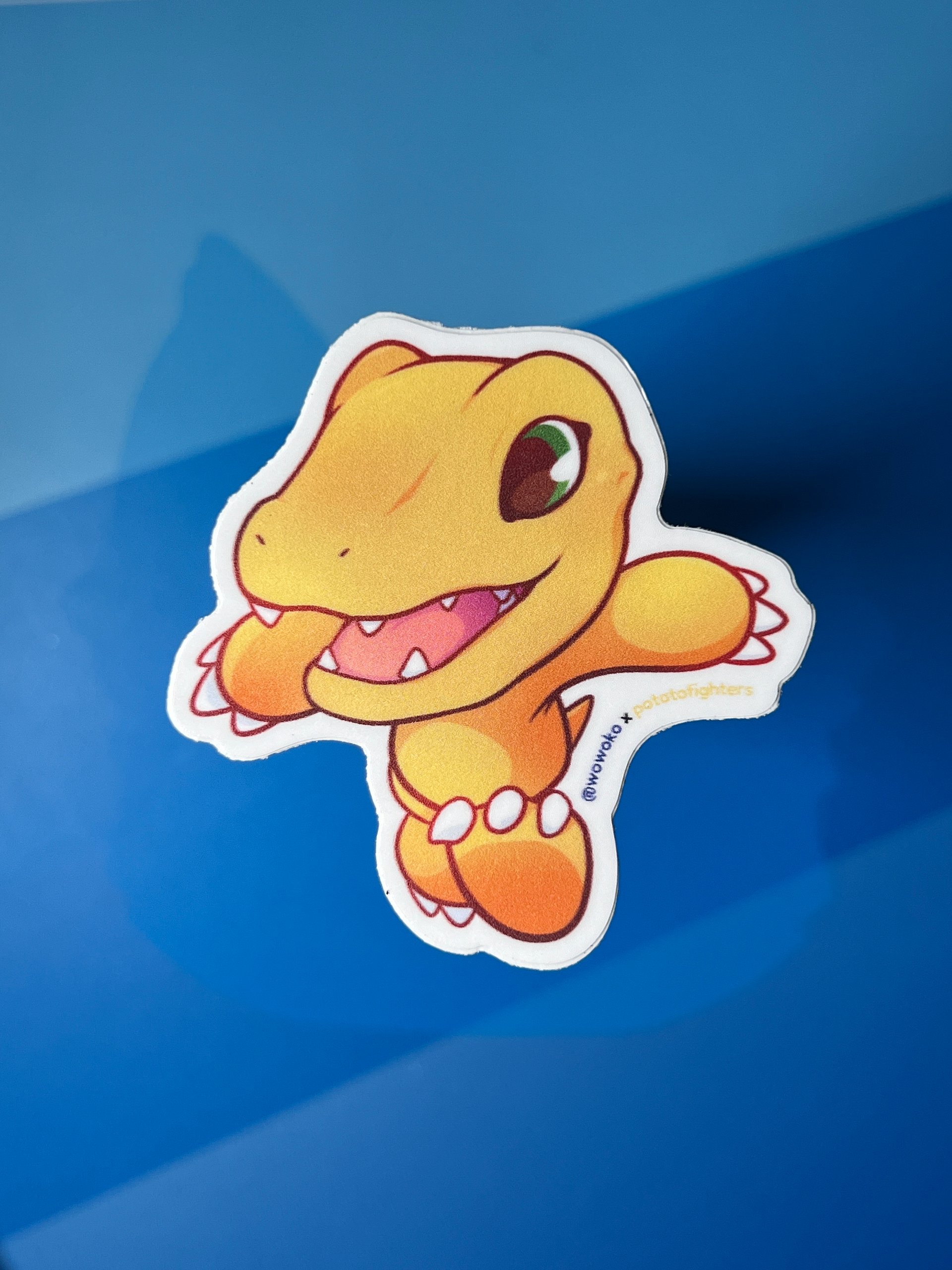 WoWoKo x Potato Fighters - Digimon - Agumon - Sticker product image (2)
