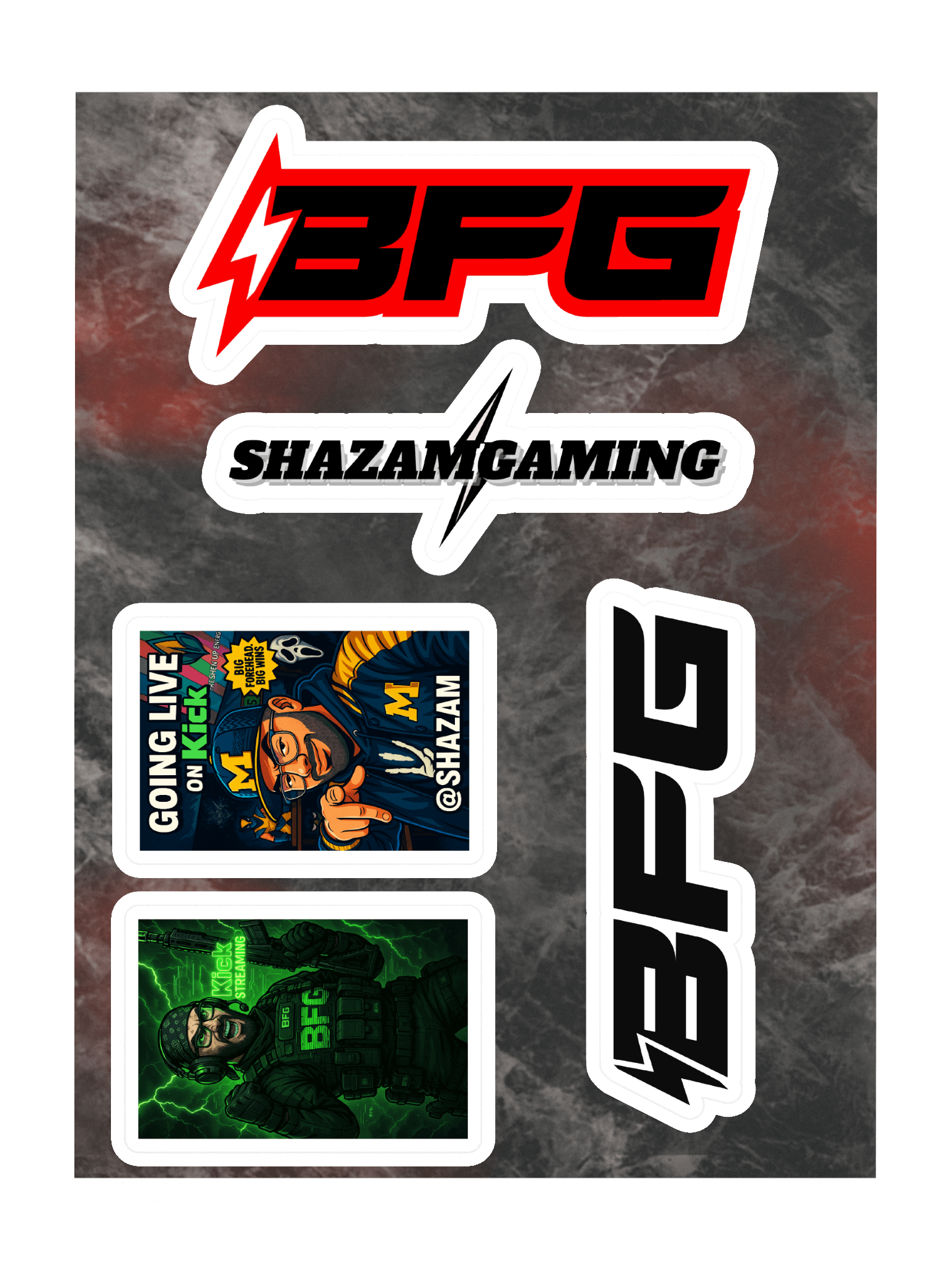 BFG x Shazamgaming Sticker Sheet Set product image (3)