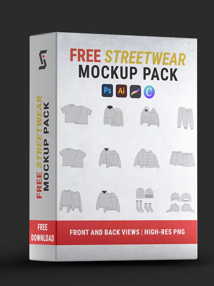 FREE Streetwear Clothing Mockups Pack product image (1)