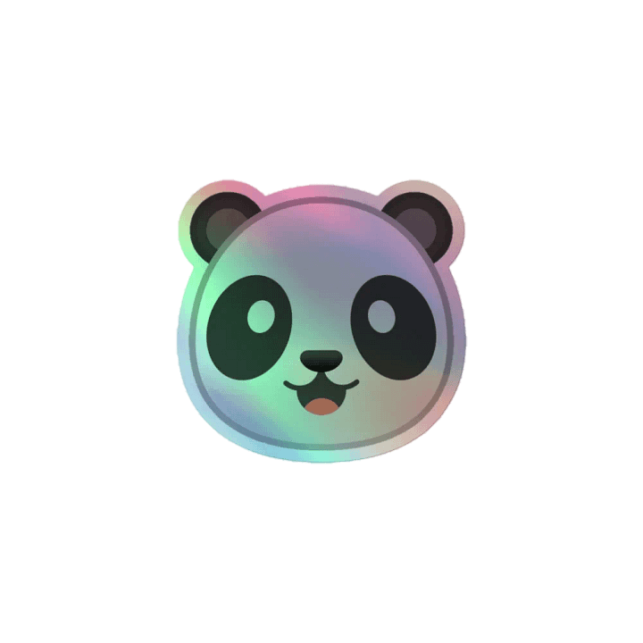 Panda Logo Die-Cut Magnets product image (1)
